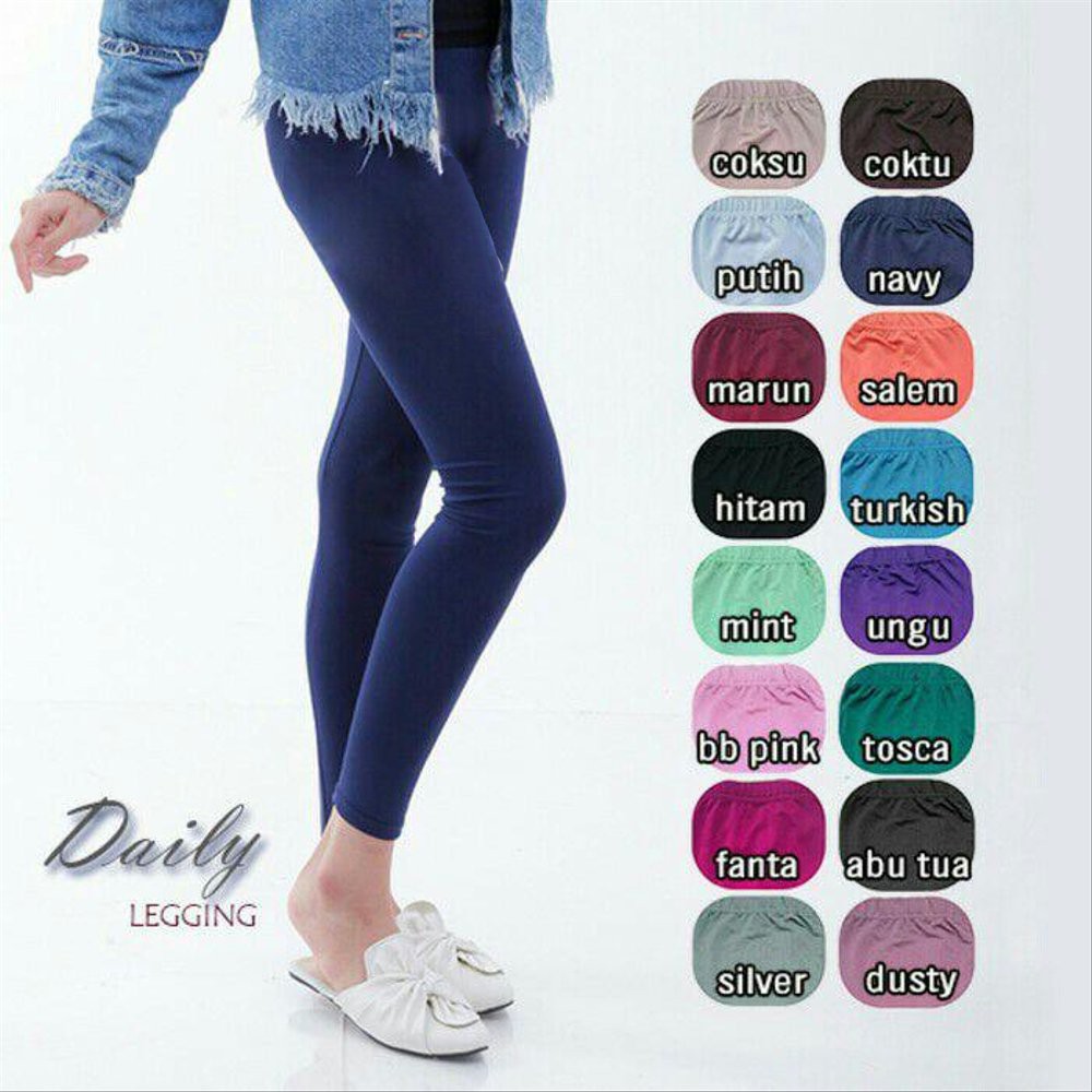 Daily Legging Bahan  Jersey  Balon Super Celana  Leging 