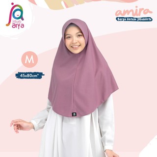 Jilbab Afra Arfa AMIRA Ukuran M, L, XL, Jumbo (Bergo Antem Kaos