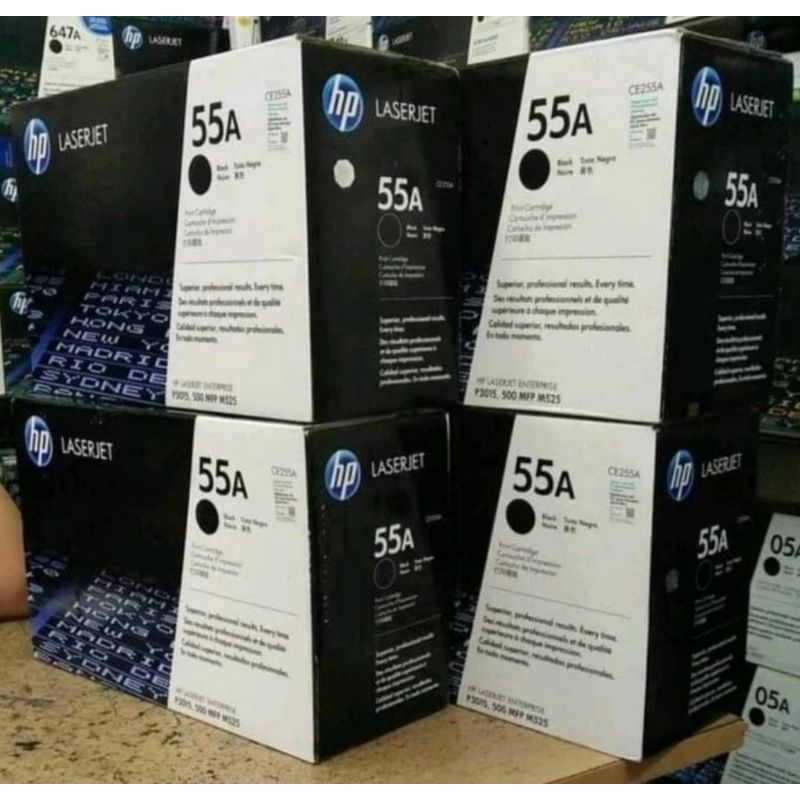 TONER HP LASERJET 55A CE255A BLACK ORIGINAL