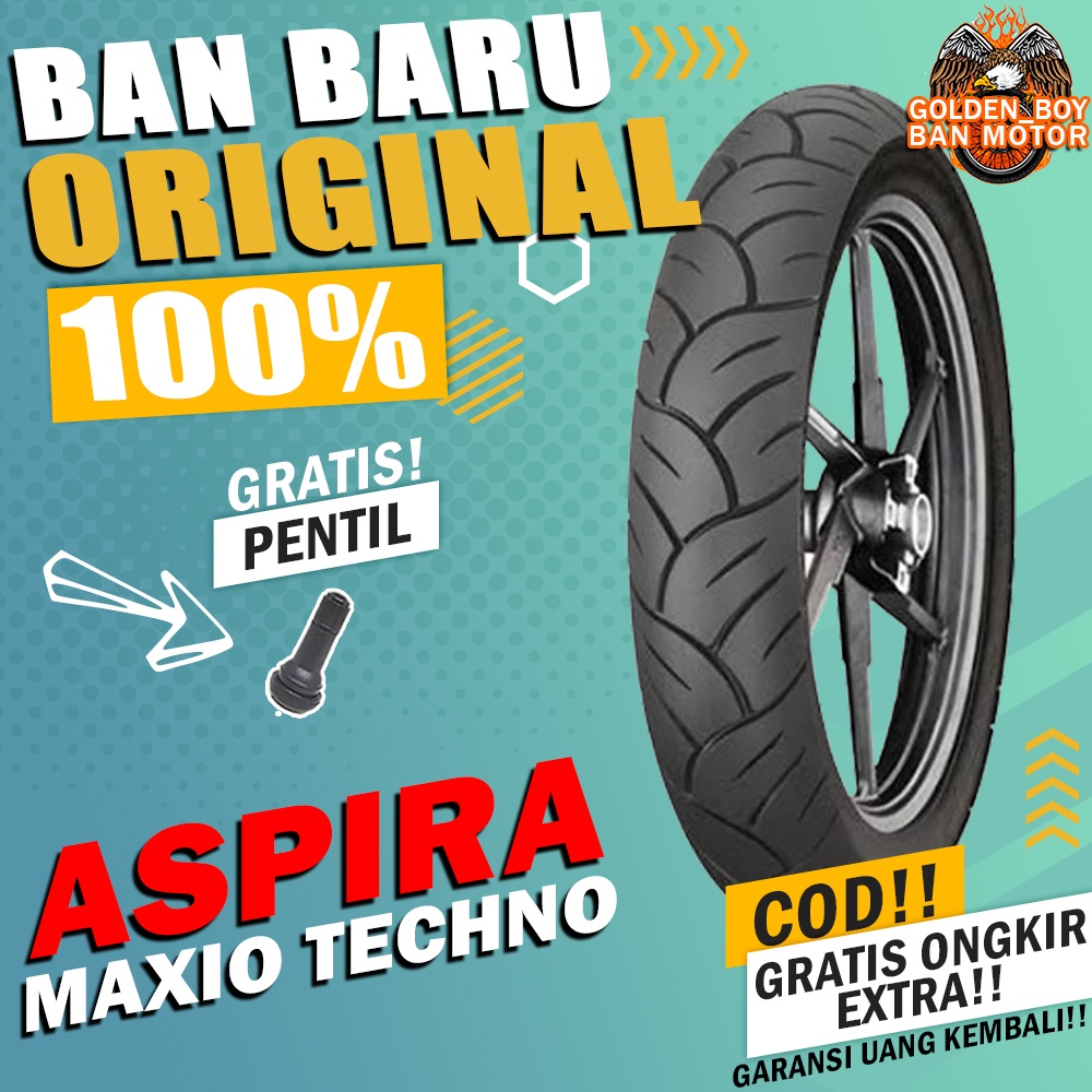 ban motor matic tubles aspira maxio techno ring 14 tubles sepasang paket ban motor matic depan belak