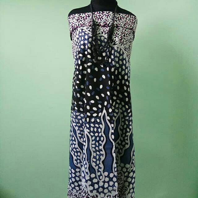 Kain batik katun ungu