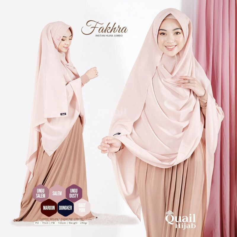 HIJAB INSTAN JUMBO QUAIL HIJAB FAKHRA
