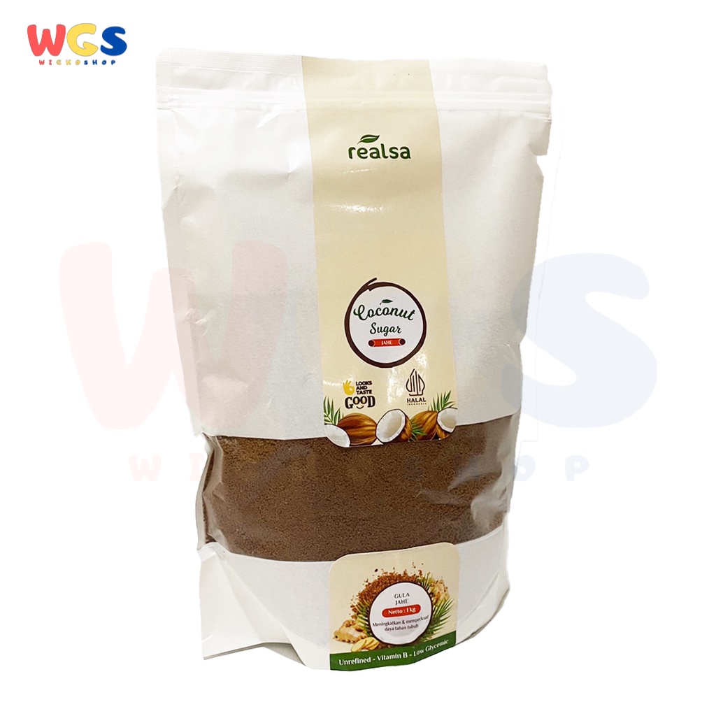 Realsa Organic Ginger Coconut Sugar 1 kg - Gula Aren Jahe