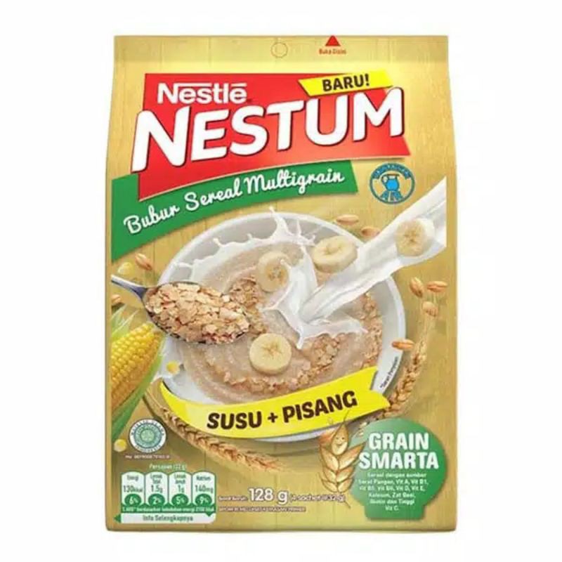 Nestle Nestum Sereal Multigrain Susu Pisang 4pcsx39gr (ISI 4 SACHET)