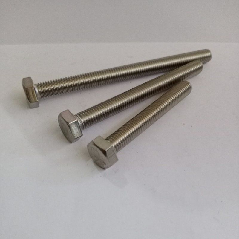 Jual SS 316 HEX BOLT M8 X 60 / 80 / 100 MM BAUT HEXA HEAD STAINLESS ...