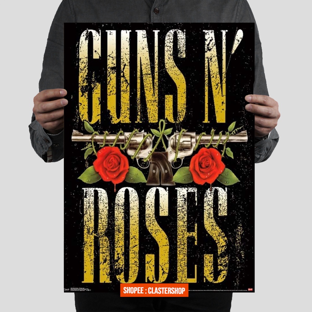POSTER BAND GUNS N ROSES Poster Dinding Aesthetic Poster Aesthetic Poster Murah Poster Retro Band Vi