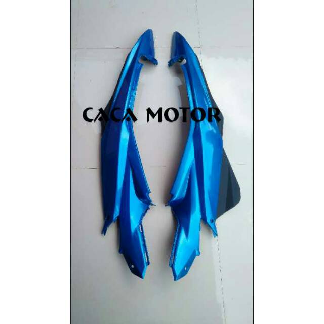 COVER BODY SAMPING SATRIA FU 150 FACELIFT WARNA BIRU