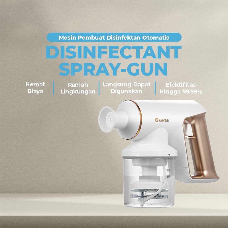 GREE GDSG-VKILLER300 Disinfectant Spray Gun Pembuat Cairan Disinfektan GDSGVKILLER300