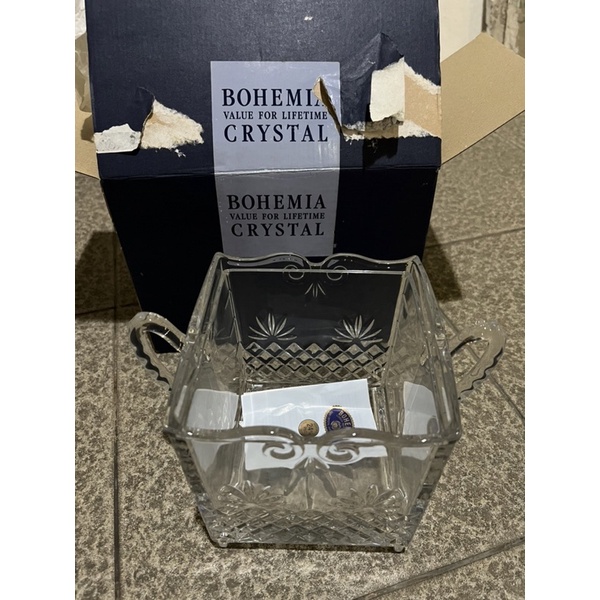 Bohemia Crystal Czech Pot / Toples