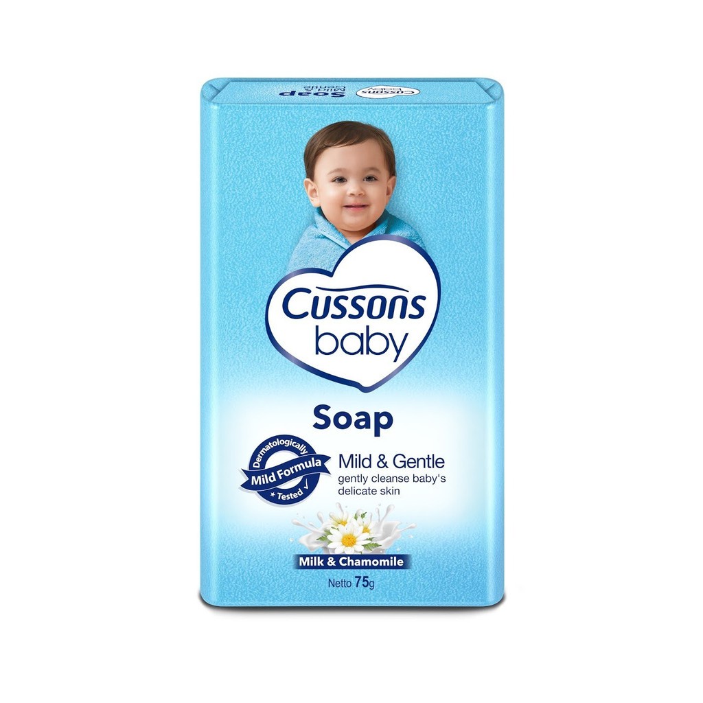 CUSSONS BABY SOAP 75 GR Mild Gentle - Sabun Mandi Bayi Lembut Cusson