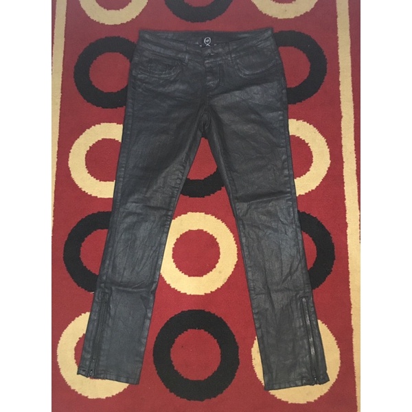 alexander mcqueen women rock n roll ankle zipper pants jeans