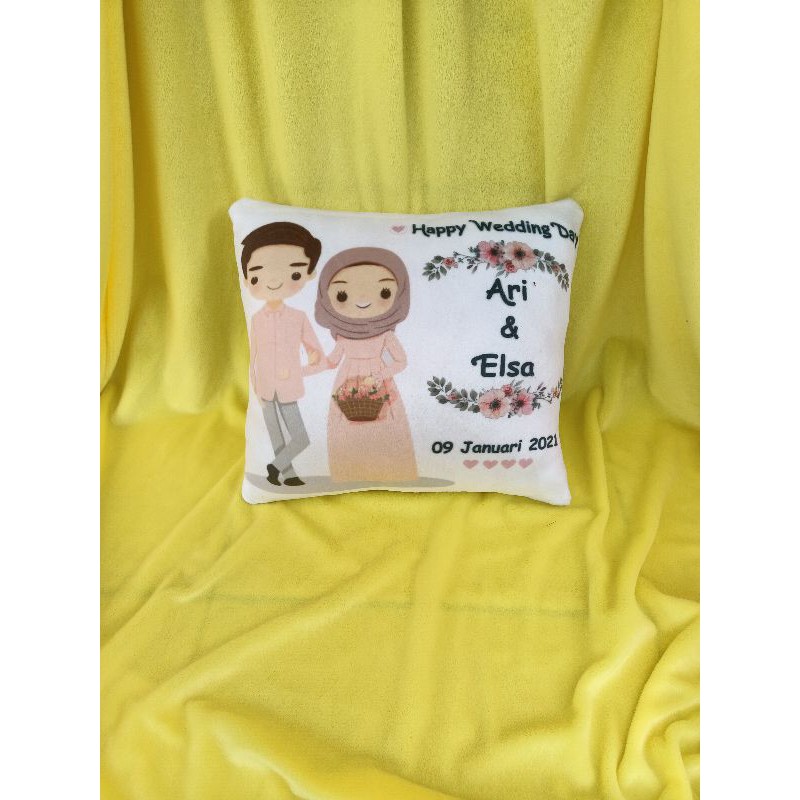 Bantal Foto Custom wedding
