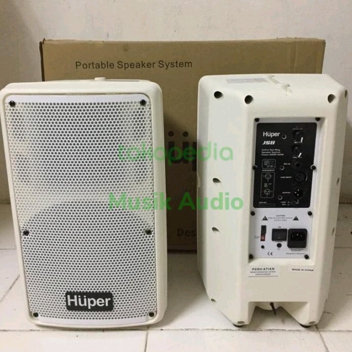 Speaker Aktif Huper Js8 Js 8 Js-8 Original 8 Inchi Garansi Resmi