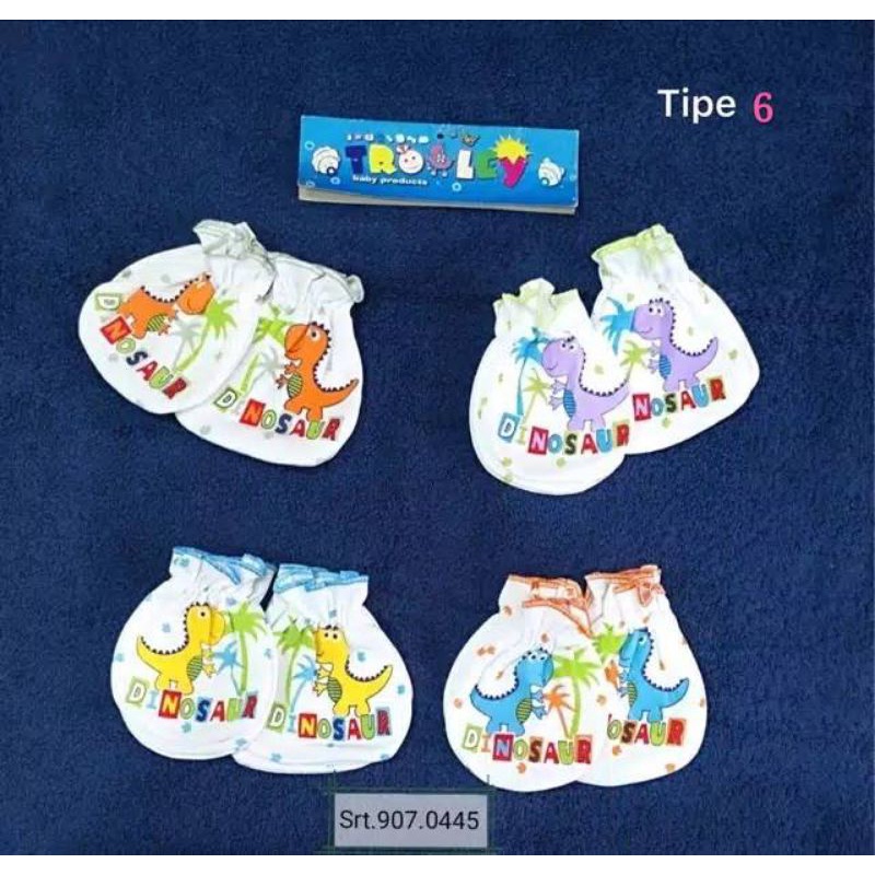 3pcs sarung tangan kaki bayi lucu / sarung tangan bayi set halus