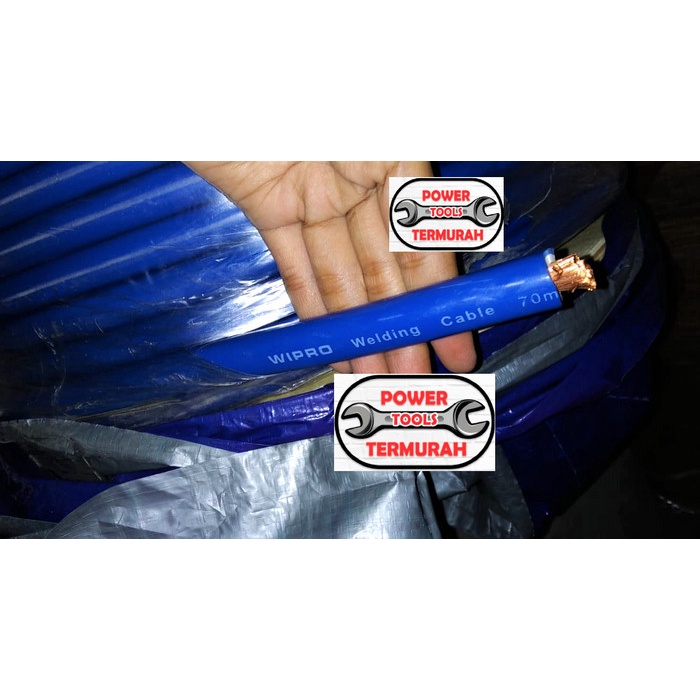 Kabel Las 70mm WIPRO Full Tembaga CU Copper 70 mm Biru Welding Cable