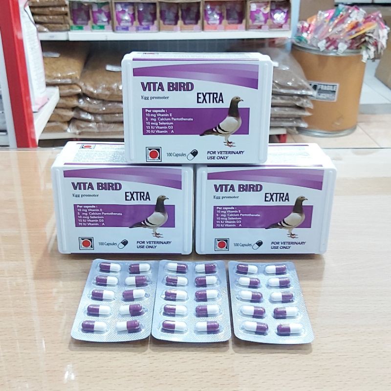 VitaBird Plus Egg Promotor 1 blister isi 10pcs Vitamin Stamina Sexual