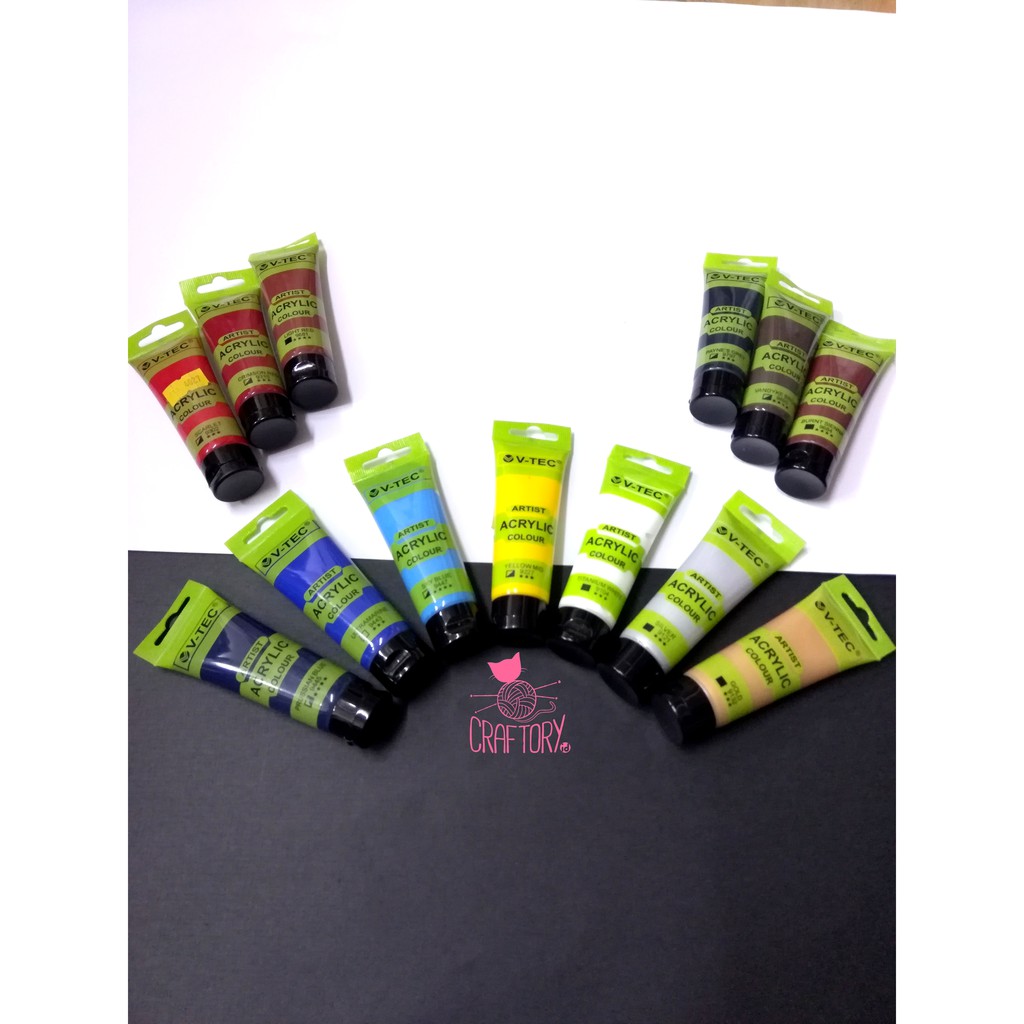

V-Tec Artist Acrylic Colour / Cat Acrylic / V-Tec Cat Akrilik 35ml