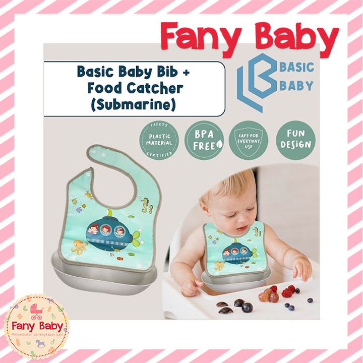 BASIC BABY BIB + SILICONE CATCHER