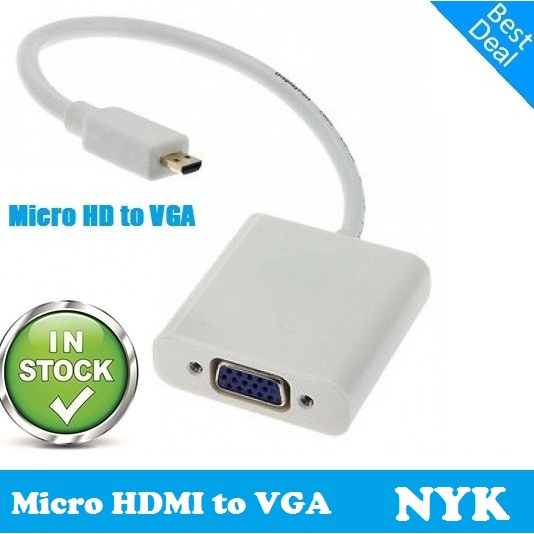 Konverter Micro Hdmi To Vga Female Adapter