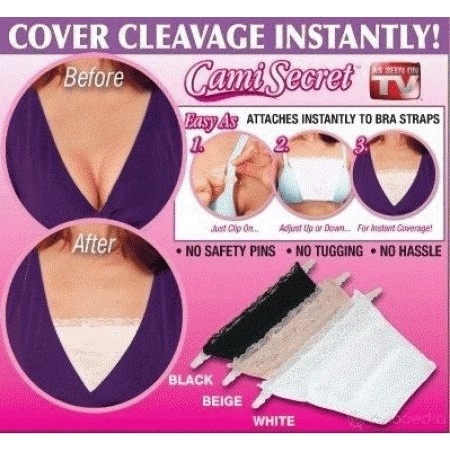 Cami Secret kemben penutup lipatan payudara wanita 1 box isi 3 cover cleavage lingerie as seen tv reseller pakaian dalam fashion