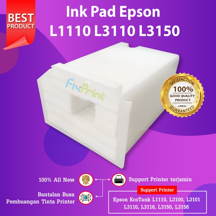 Busa Ink Pad Absorber Epson L1110 L1210 L3110 L3210 Pembuangan L1210 L3150 L3156