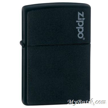 Zippo 218ZL Black Matte With Zippo Logo