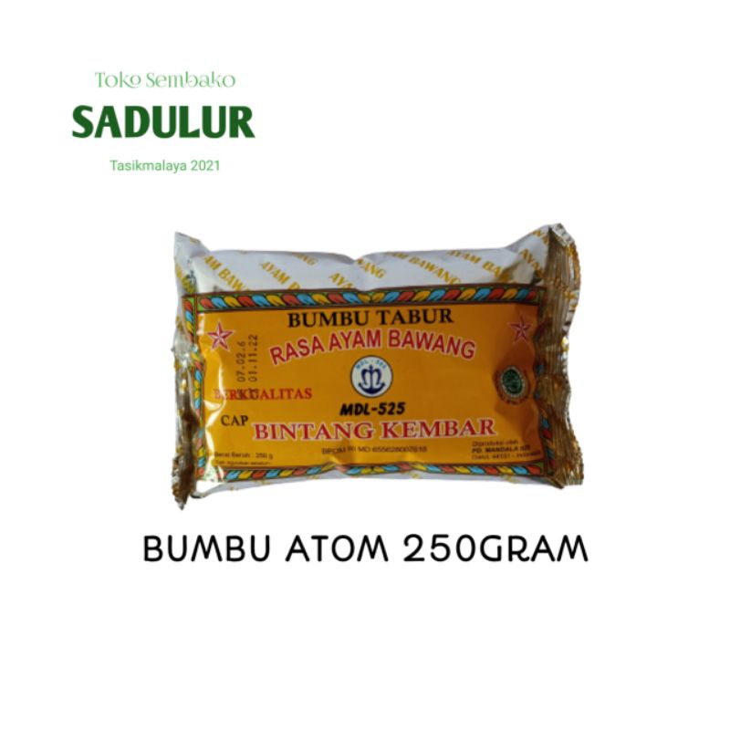 

BUMBU TABUR ATOM - BUMBU ATOM BINTANG 250GRAM