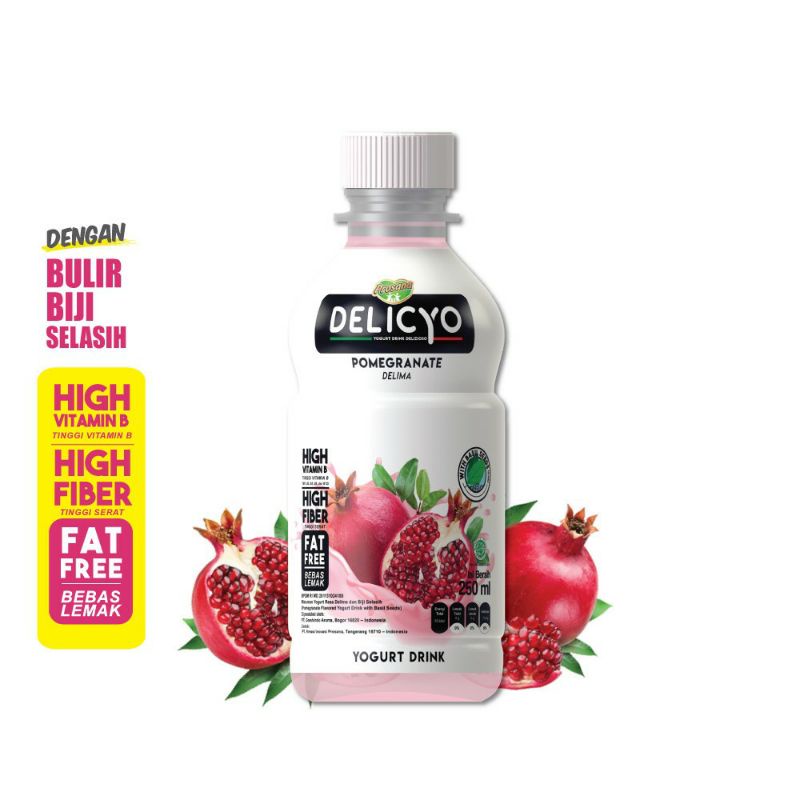 

Delicyo Yogurt Drink 250 ml Pomegranate (12 Pcs)