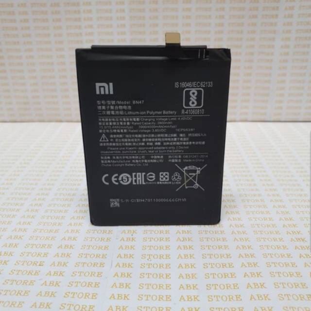 Batre Baterai Redmi 6 Pro BN47 | Battery Xiaomi Xiomi Redmi 6Pro BN47 Original