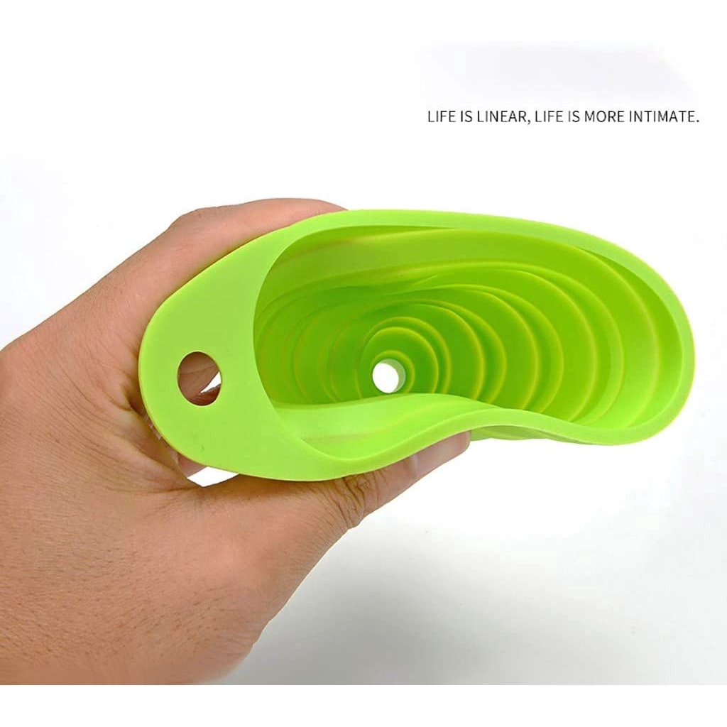 Corong Teleskopik Mini Rumah Tangga Portable Collapsible Kitchen Foldable Silicone Funnel