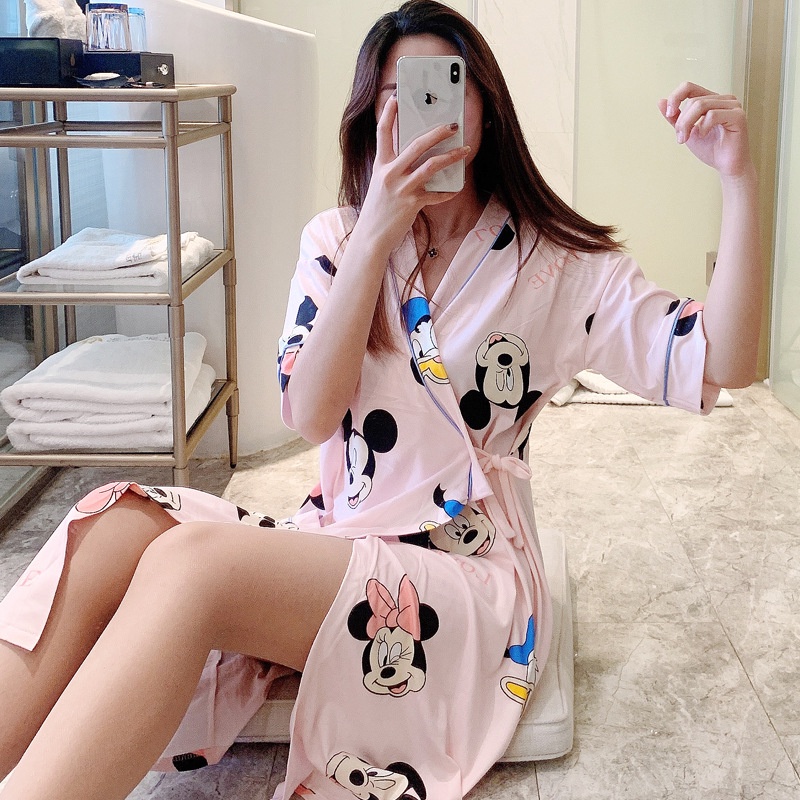 Victoria Baju Tidur Wanita Import Daster Kimono Motif Kartun FIT XXL 4075