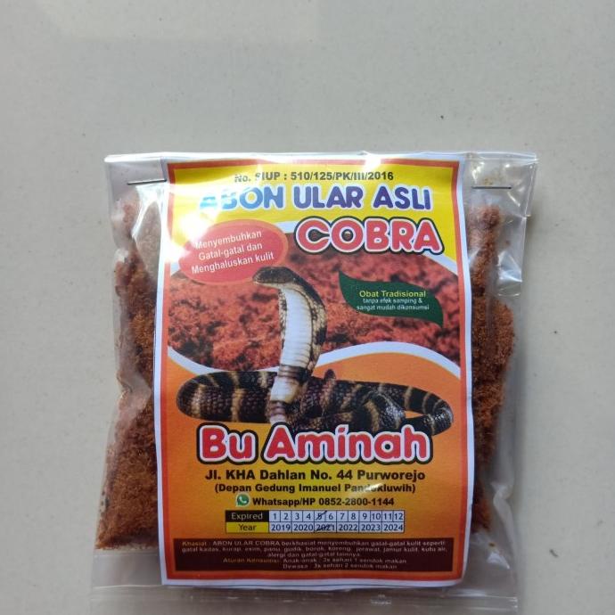 

ABON ULAR COBRA ASLI IBU AMINAH