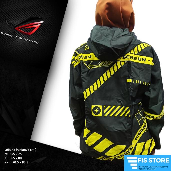 Jaket Asus Rog Gaming Sport Jacket Windbreaker Asus Original