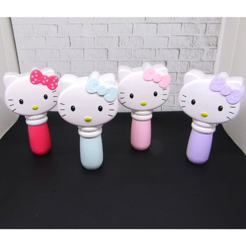 Kipas Tangan Portable Cermin Hello Kitty / Kipas Cas