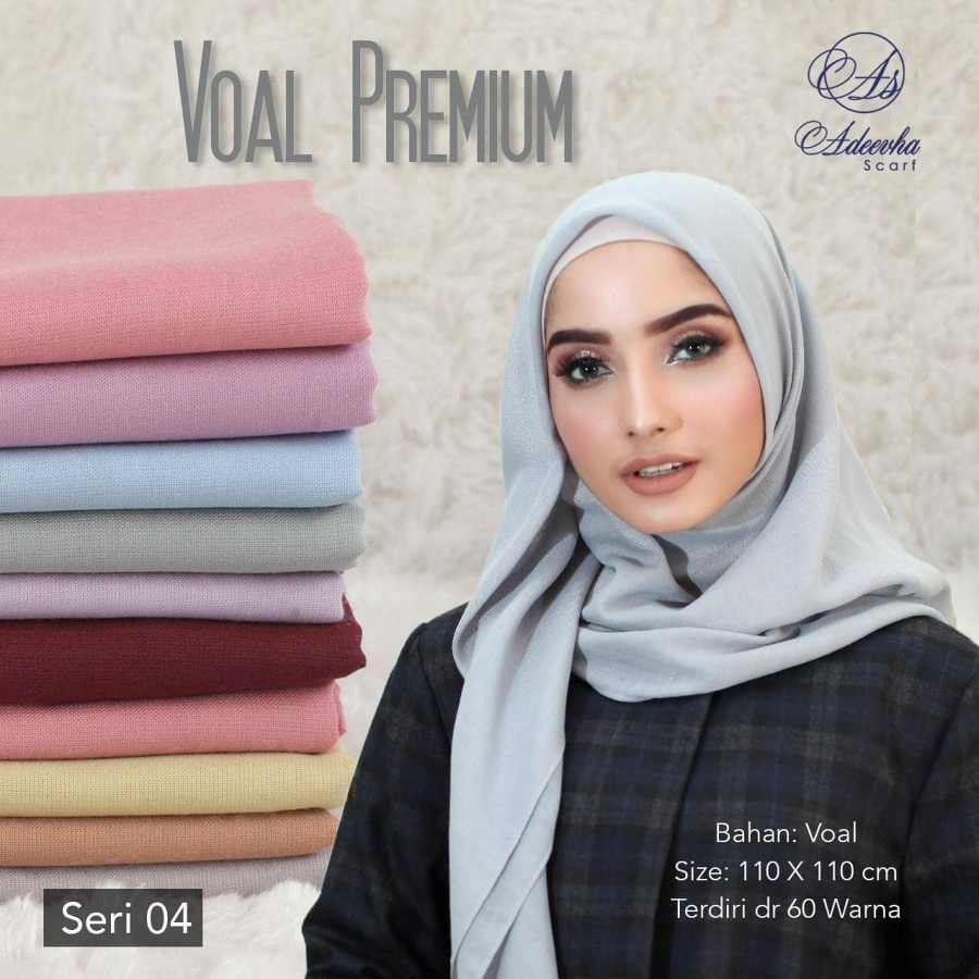 JILBAB SEGIEMPAT BASIC VOAL PREMIUM by ADEEVHA