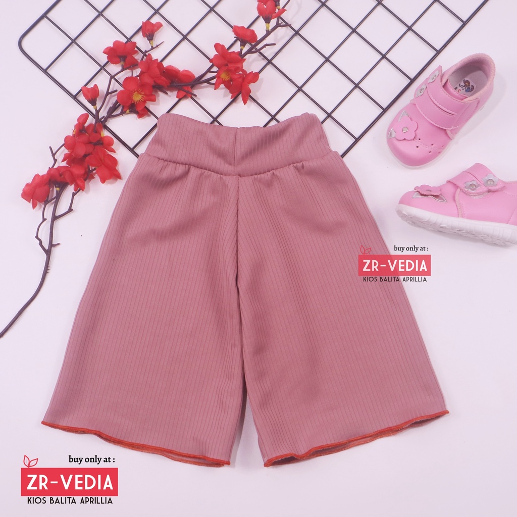 Kulot Polos Uk. 5-6 Tahun / Celana 3per4 Anak Perempuan Skirt Pendek Pants Kulot Bawahan Polos Murah