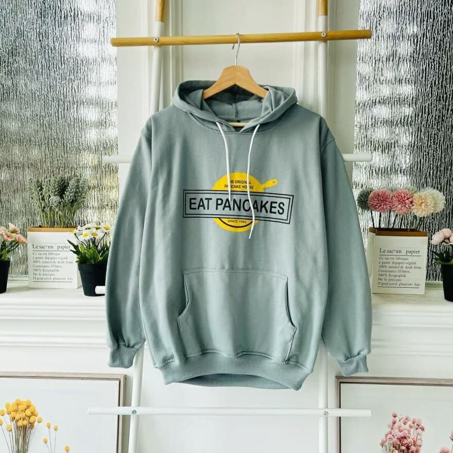 Nara Grosir - Eat Pancake Hodie l Sweater Hodie Pria dan Wanita