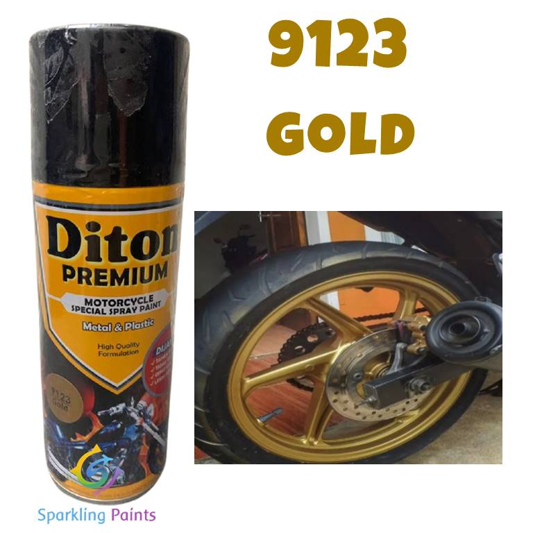 Pilox Diton Premium Gold 9123 Emas RCB 400ml Cat Pilok Pylox Mas