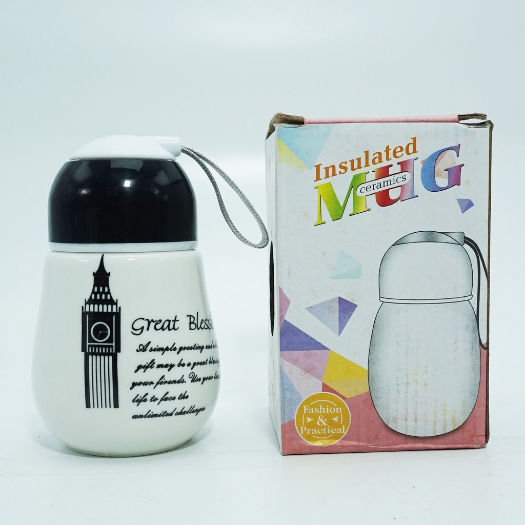 Botol Minum Keramik Tumblr Gelas Mug Eiffel London Pissa