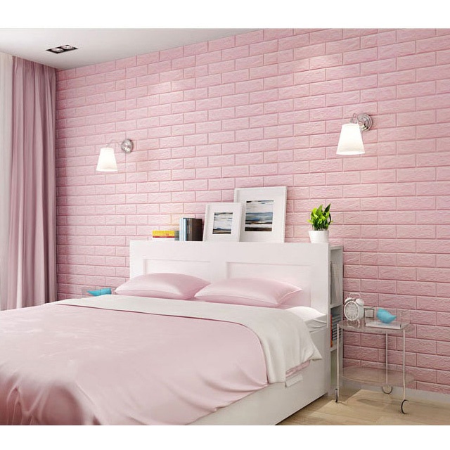 Termurah!!! Wallpaper 3D Foam Sticker Motif Bata Premium High Quality / Wallfoam Stiker Dinding Dekorasi Kamar Rumah-7