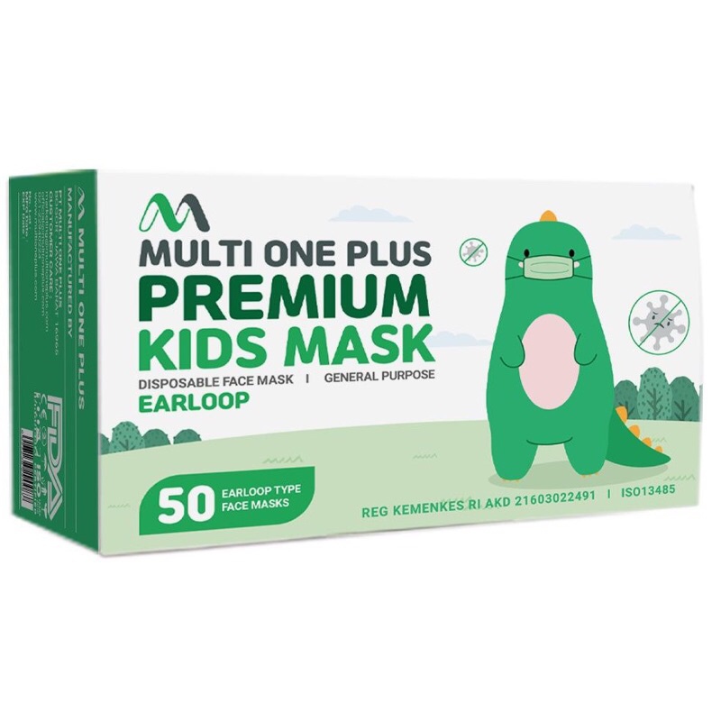 masker multi one plus anak / masker medis anak / masker anak motif