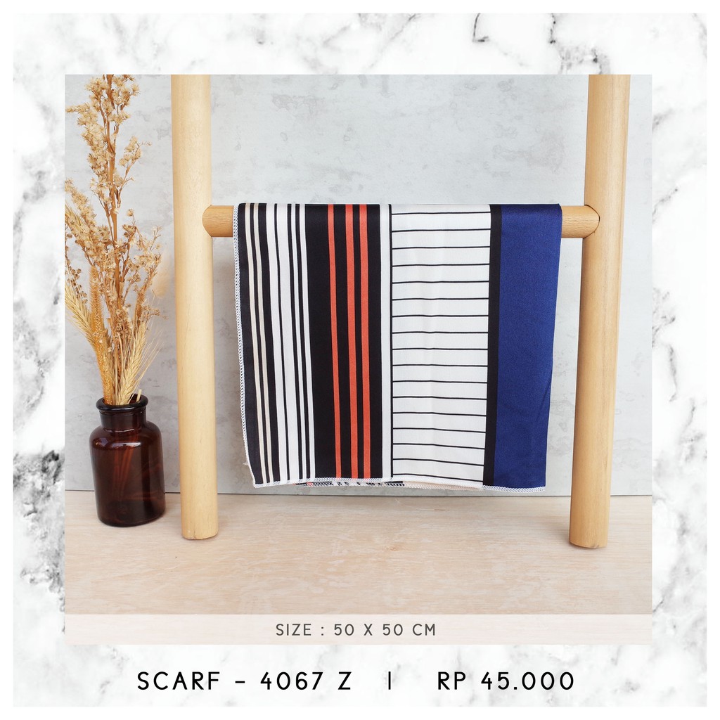 NECK SCARF / SYAL KOREA / SCARF PATTERN (SIZE 50 X 50 CM) - 3889 / 4067-4067 Z