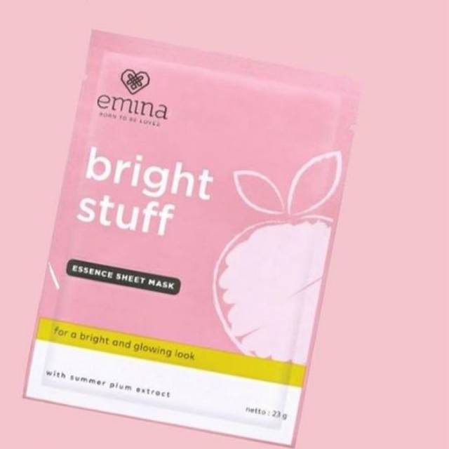 Emina bright stuff sheet mask