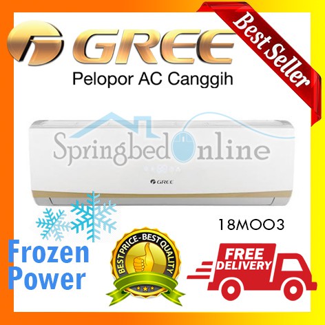 AC Gree Split 2PK Standart - 18MOO3 - Garansi Resmi