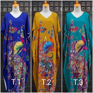 Jual Longdress Kalong Serut Jumbo Kencana Ungu Lebel Biru Daster Lowo