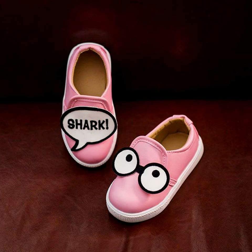 Sepatu anak CEWEK Eye Shark PINK Shoes