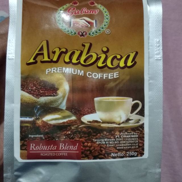 

Kopi Salam Arabica Premium Coffee 250gr - Robusta Blend Bubuk