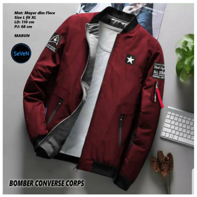 jaket bomber converse