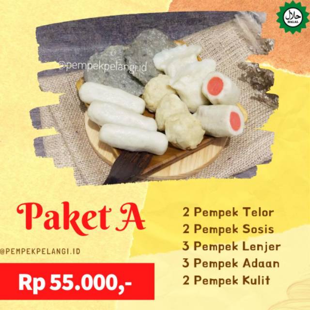 

Pempek Palembang / Pempek Pelangi / Pempek PAKET A