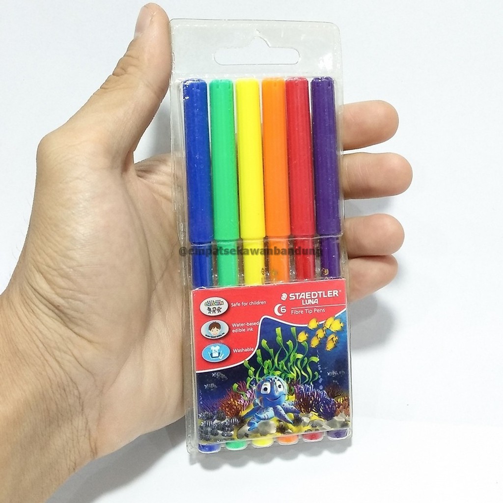 

Fibre Tip Pen Staedtler 327 LWP6 Set 6 Warna 4 Sek / Spidol Warna Staedtler 6 Warna – 1 Set